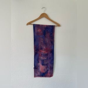 Silk Scarf 100%, Batik Purple & Pink